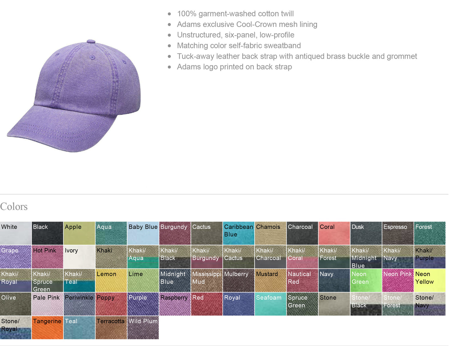 Custom Embroidery Pigment-Dyed Text Dad Hat