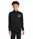 Custom Print Youth Tricot Sleeve Stripe Track Jacket
