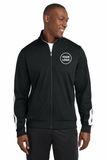 Custom Print Tricot Sleeve Stripe Track Jacket