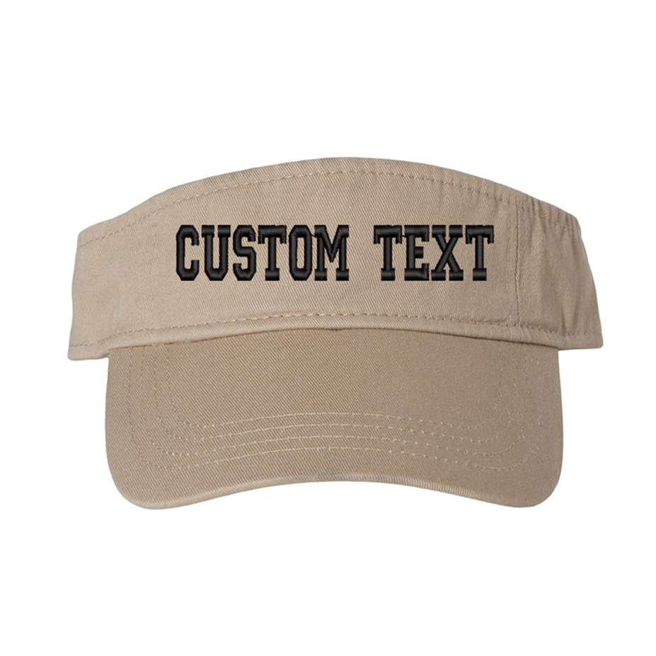 Custom Embroidery Text/Logo Bio Washed Visor
