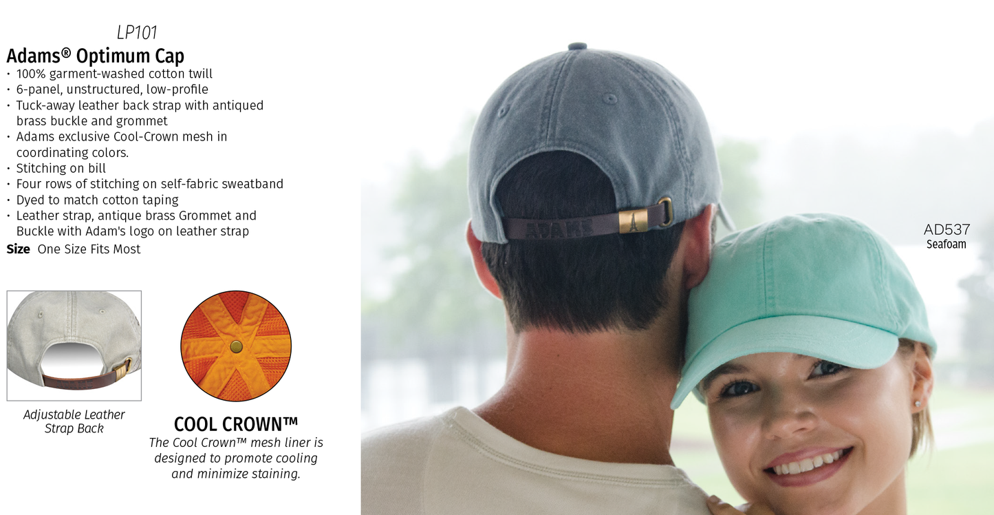 Custom Embroidery Pigment-Dyed Text Dad Hat